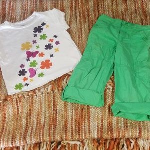 Size 5 crazy 8 shirt pants outfit bundle